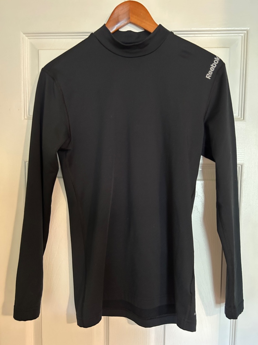 Reebok Black Mock Neck Performance Top
